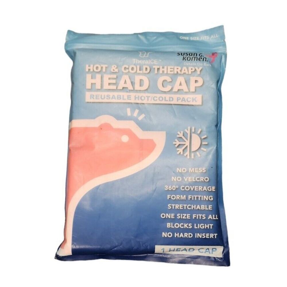 TheraIce Migraine Headache Relief Cap Hot & Cold Therapy Hat Cool Gel Head